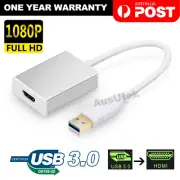 USB 3.0 to HDMI Converter Cable Display Graphic Adapter For Laptop PC HD 1080P