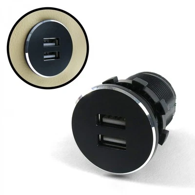 12V 2.1A Dual USB Car Cigarette Lighter Socket Power Adapter Outlet Port