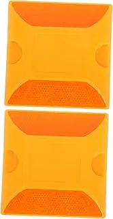 Toyvian Durable Reflective Road Markers Aluminum Driveway Reflectors for Enhanced Safety Sports Fields Pavement Identification Sturdy Design for Various Surfaces