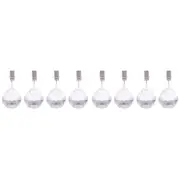 8pc Pizzazz Acrylic Crystal Tablecloth Weights Pendants w/ Clip Set Clear