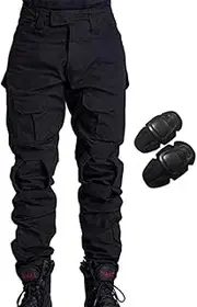 H World Shopping Military Army Tactical Airsoft Paintball Shooting Pants Combat Men Pants with Knee Pads BK