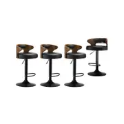 Oikiture Bar Stools Black X4