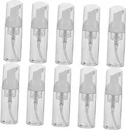 BUGUUYO Foam Pump Bottles 10 Pack Travel Size Foaming Soap Dispensers 50ml Empty Plastic Bottles for Lotion Cleanser Shampoo
