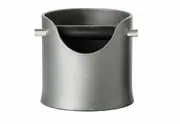 Crema Pro Coffee Knock Bin Espresso Grinds Tamper Waste Container Box - Grey