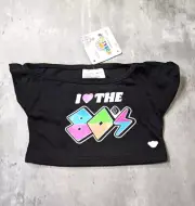 Build a Bear NEW 80s Style Black Top
