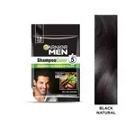 Garnier men shampoo based hair color natural black - 1.0 (10ml+10g) (pack of-8)