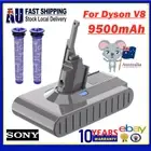 9500mAh Battery For Dyson V8 SV10 Absolute Animal Fluffy SONY Battery & Filter