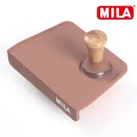 在飛比找神腦生活優惠-MILA 櫸木色彩矽膠填壓器51mm+防塵矽膠填壓墊-咖啡