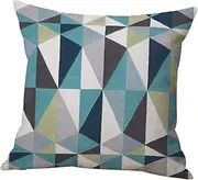 iplusmile 1Pc Geometric Pattern Throw Pillow Case Stylish Linen Pillow Cover for Sofa and Bench Comfortable and Decorative Cushion Case Style