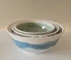 Anthropologie Pepper + Vetiver Nesting Bowls Erin Wolf Set 3 Oceania Serveware