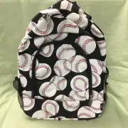 New N Gil 17”x13” School Back Pack in Baseball Print