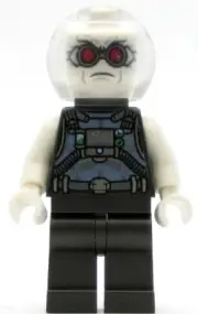 LEGO Super Heroes Minifigure Mr. Freeze - Pearl Dark Gray (Genuine)
