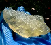 Libyan Desert Glass Meteorite Tektite impact specimen( 320 ct)dimples Gem AA