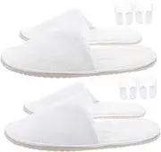 FRCOLOR 6 Pairs slippers shower shoes bathroom sandals slipper boots for women one time pantuflas para hombres men slipper guest supplies white indoor coral fleece household products Miss