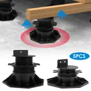 5Pcs Deck Support Pedestals Height Adjustable Deck Raising Support Base xiwKl
