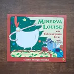 【二手外文】節慶繪本 MINERVA LOUISE ON CHRISTMAS EVE A級耶誕節兒童原文日文藝術繪本