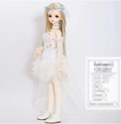 1/4 BJD Doll Girl SD Kid Delf Bory G -Free Face Make UP+Eyes+Clothes+Wig+Shoes
