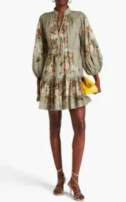 ZIMMERMANN Lexi Billow mini dress Sz 2, NWT