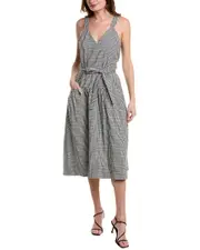 Proenza Schouler White Label Sasha Linen-Blend Midi Dress