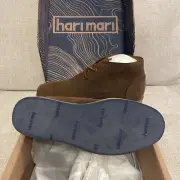 Hari Mari Adobe Desert Boot Waxed Chocolate Size 9 New In Box