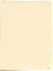 Avery Manilla Folder - Foolscap 5 Tab (50 Pack)