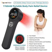 24 Diodes Cold Laser Therapy Device 660nm+810nm+980nm 1760mW Power 24 Diodes