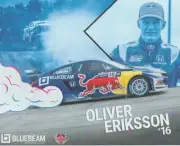 2017 Oliver Eriksson Red Bull Honda OMSE Civic Global RallyCross GRC postcard