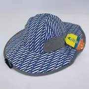 Sunday Afternoons Kids' Play Hat - Blue Electric Stripe - Size M 3-6 Years Old