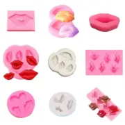 Red Lip Cake Mold Vegetable Candy Cookie Mold Chocolate Ice Block Dessert Decor