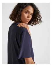 [Fine Day] Silk Tee in Ink