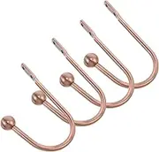 Zerodeko 4PCS Vintage Metal Curtain Holdbacks Wall Mounted Tiebacks for Window Drapery Easy Installation Decorative Curtain Accessories for Home Decor