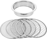 PAMINGONO 1 Set Multi Purpose Stainless Steel Sieve Fine Mesh Strainer for Gardening Compost Succulent Filtering Detachable Design for Easy Cleaning Versatile Use Gardens Balconies Indoor