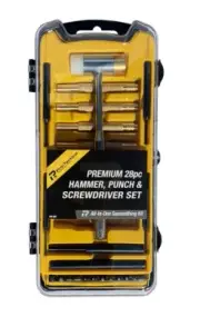 Pro-Tactical Gunsmithing Kit 28 Piece Hammer, Punch & Screwdriver Set - PM-280