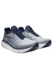 Asics Gel Nimbus 25 Men Gray Men's Running Shoes 1011B547-021 "Sheet Rock/Blue"