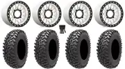 KMC Grenade Bdlk 15" Wheels Mh +10mm 32" Rampage Fury Tires Commander Maverick