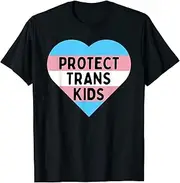 [X.Style] Protect Trans Kids Heart Transgender LGBT Pride ds893 T-Shirt (XL) Black
