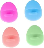 FOYTOKI 4pcs Silicone Face Massager Cleansing Brush Pads Gentle for All Skin Suitable for Sensitive Skin and Sanitary Design Random Colors Random Color