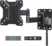 Mounting Dream Monitor/TV Wall Bracket Lockable for Camping, for Most 10-26 inch TVs with VESA 50x50, 75x75, 100x100 mm up to 15 kg, Caravan/Motorhome/RV TV Bracket MD2209-03