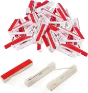 Paifeancodill Safety Pin Bar with Adhesive, 50 Pcs Badge Pin Backs Name Tag P...
