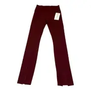 Athleta Women’s Aura Split Pants Size Small Antique Burgundy NWT $98