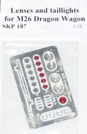 1/35 US M26 Dragon Wagon Lenses & Taillights for Tamiya 35244