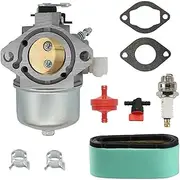 699831 Carburetor With Air Filter Kit Compatible For Briggs & Stratton 283702 283707 284702 Lawn Mower Engines