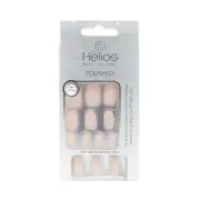 POLISHED ARTIFICIAL NAILS - COFFIN NUDE MATTE 24PC