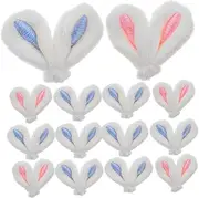FELTECHELECTR Bunny Ears for Hairpins 20pcs Set Plush Ears Decorations for Charm and Craft Projects