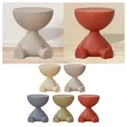 Small Round Side End Table Minimalistic Tea Table for Indoor Balcony Dorm
