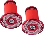 COOLHIYA 2Pcs Aluminum Locking Handlebar End Caps for Road Mountain Bikes Durable Grip Plugs for Handlebars Easy to Install with Allen Wrench Cycling Supplies