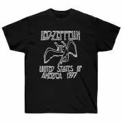 LED ZEPPELIN United States of America 1977 T-shirt Unisex Adult Men's xxl