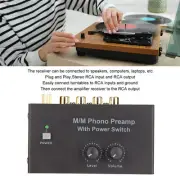PP500P Phono Preamp Low Noise Record Player Preamplifier With DC Fit