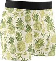 [FRODOTGV] Green Pineapples Mens Boxer Brief Shorts Running Underwear for Men Compression Interiores Para Hombres
