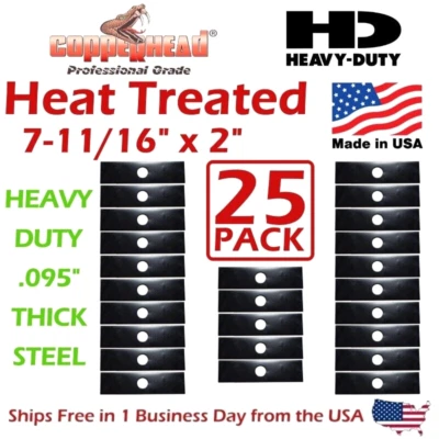 COPPERHEAD 25-Pk HEAT TREATED, HD Edger Blades 7-11/16" x 1" Fits STIHL ECHO USA